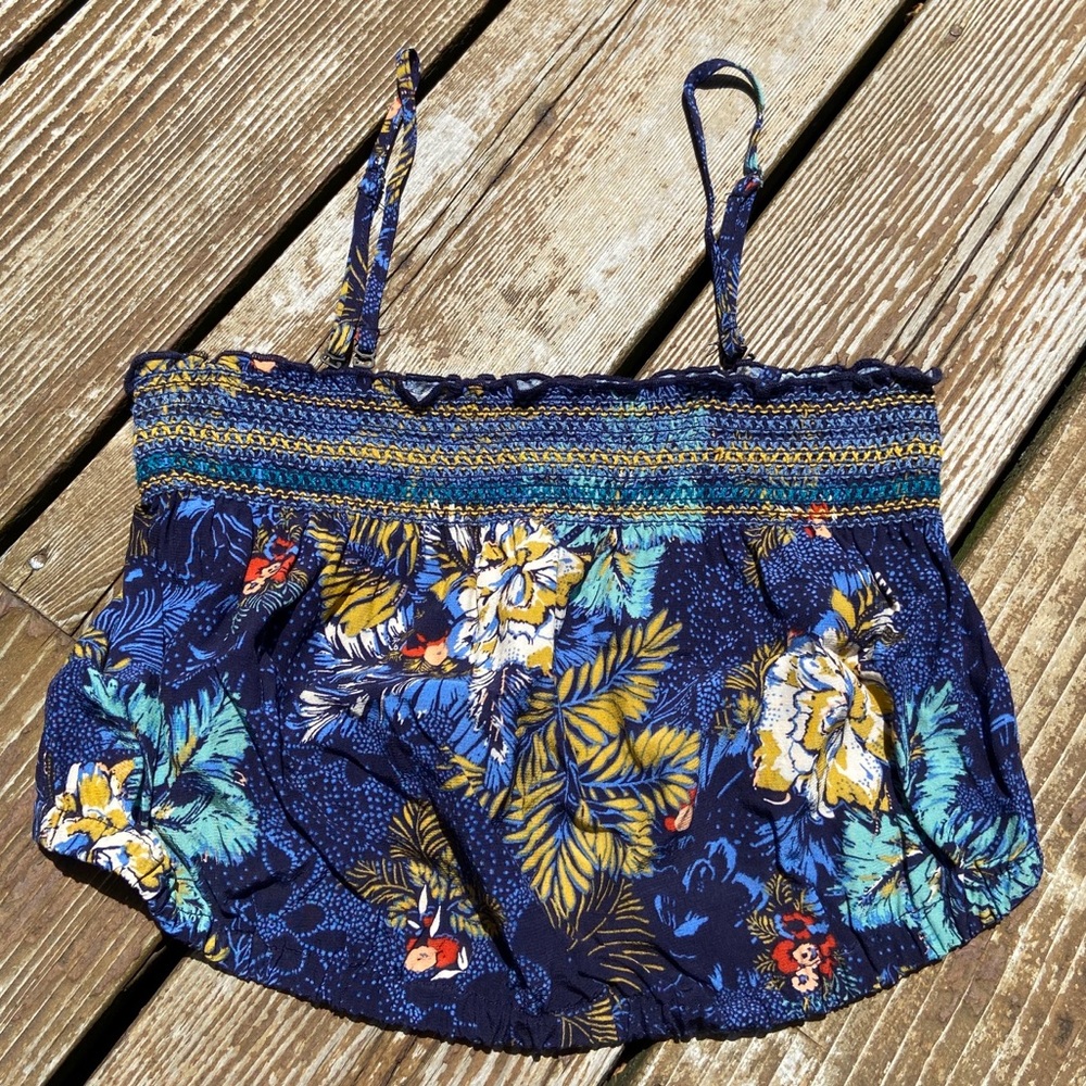 URBAN OUTFITTERS TROPICAL TUBE TOP